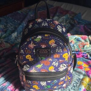 Loungefly Star Wars Character Backpack - Black and Multicolor